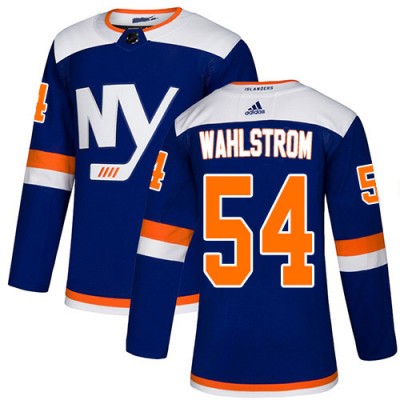 Adidas New York Islanders #54 Oliver Wahlstrom Blue Alternate Authentic Stitched NHL Jersey